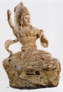 13.12.11.Trailokyavijāya (?), marbre blanc, Chine, Anguosi, vers 760 (X’an, Musée provincial du Shaanxi)