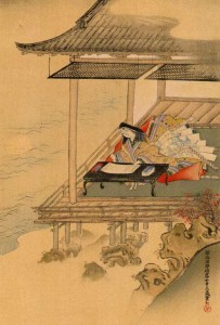 B.Murasaki Shibiku.Kanô Tannyû.1602-1674.Peinture sur soie