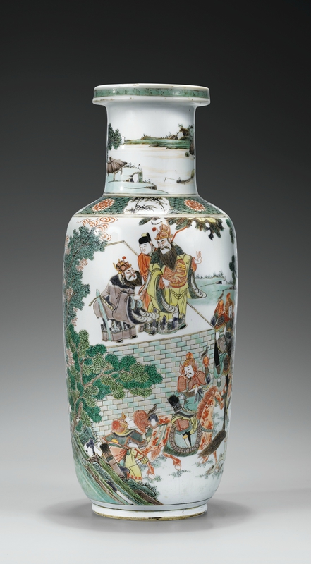 Roller vase.Family green.Kangxi. © Sotheby's